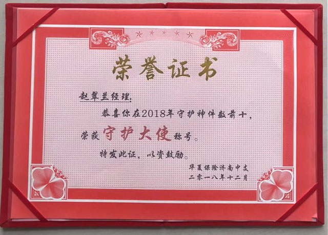 守护大使荣誉称号